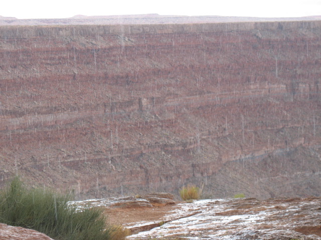 Raindrops into the Canyon