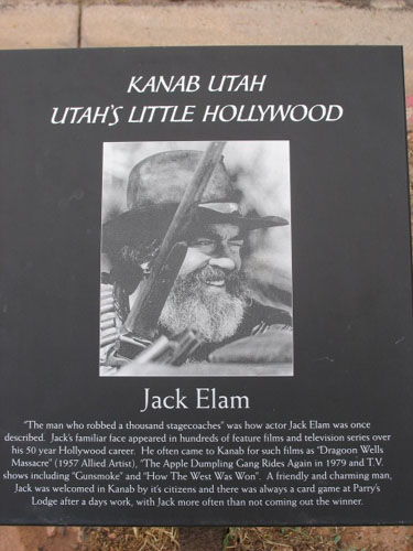 Jack Elam Plaque